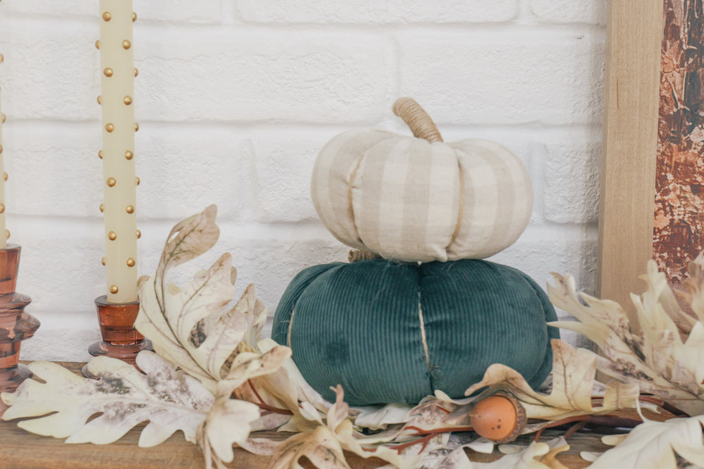 2 Plush Fall pumpkins