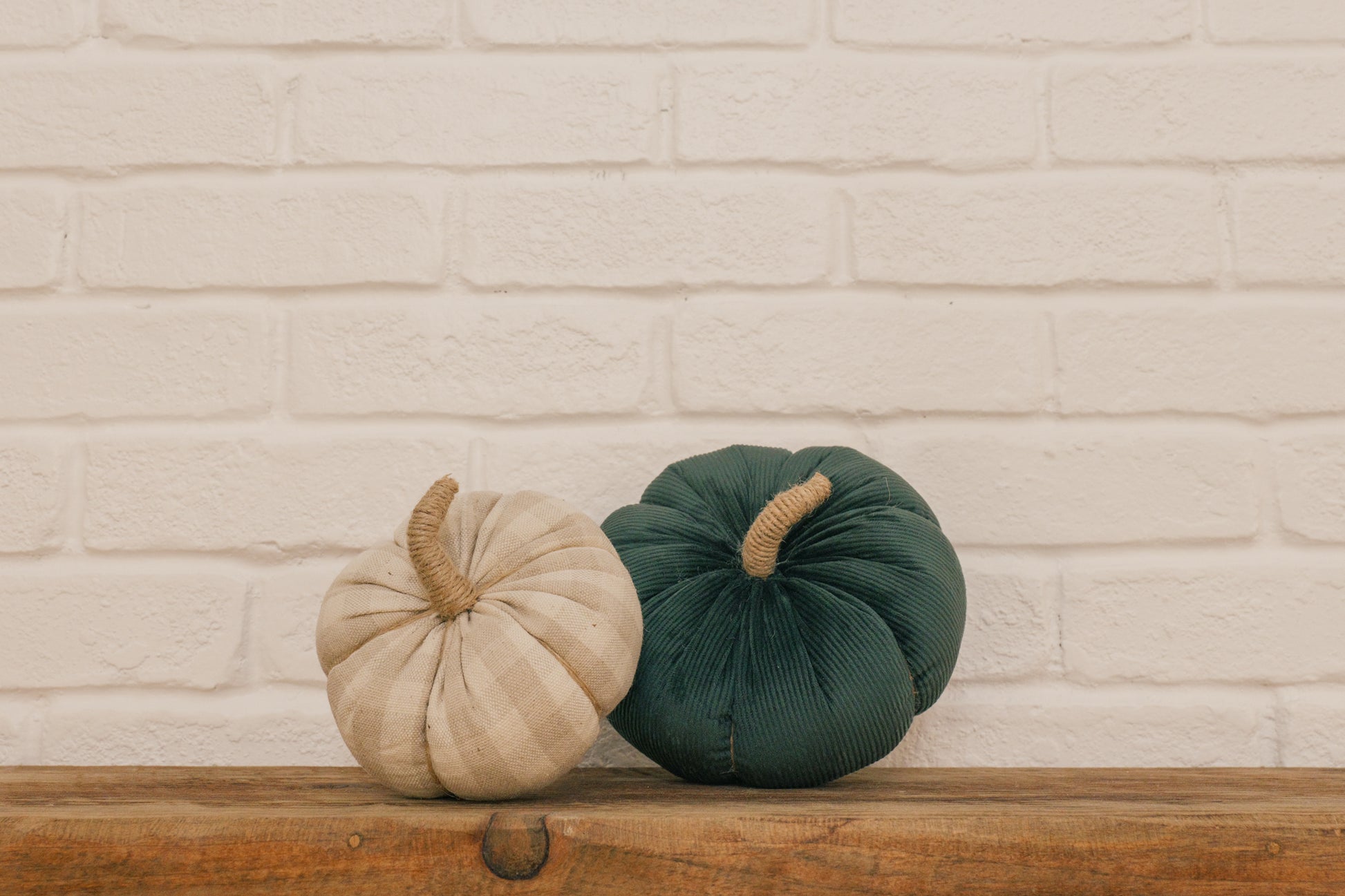 2 Plush Fall pumpkins