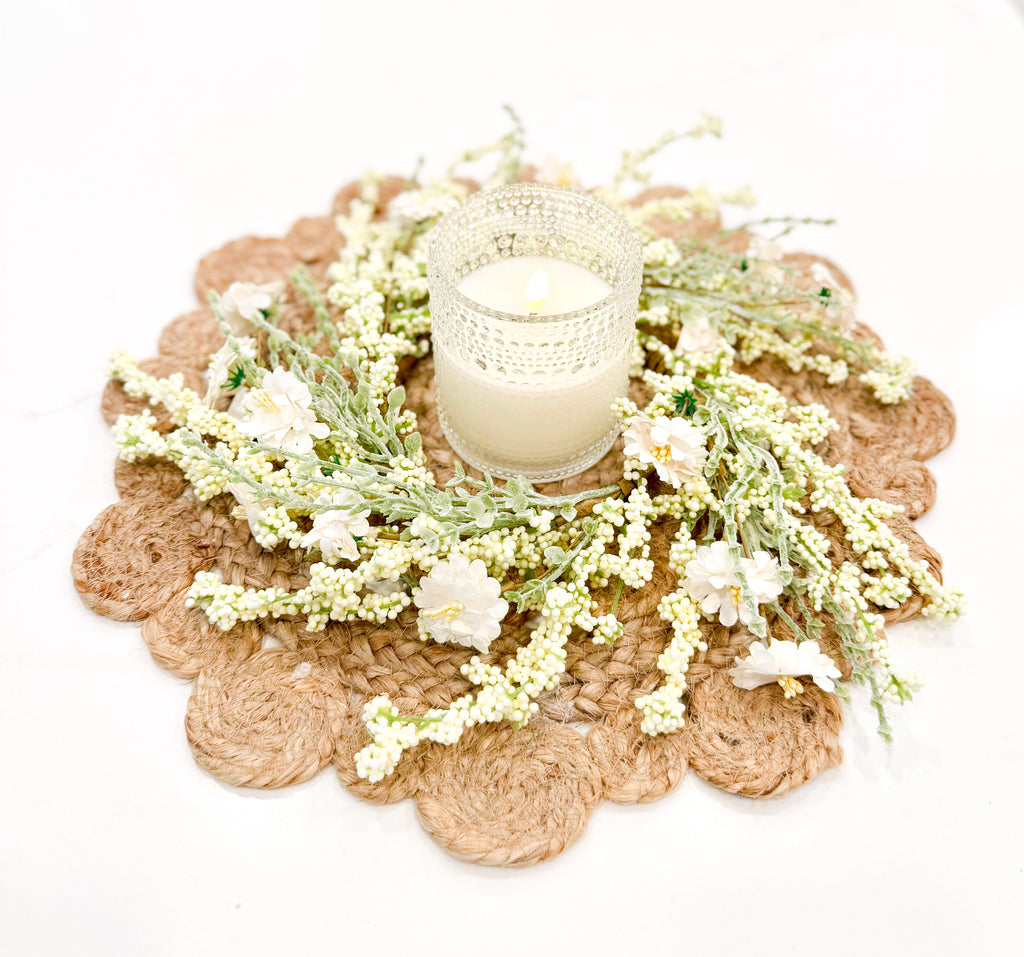 Golden Flower Candle Ring