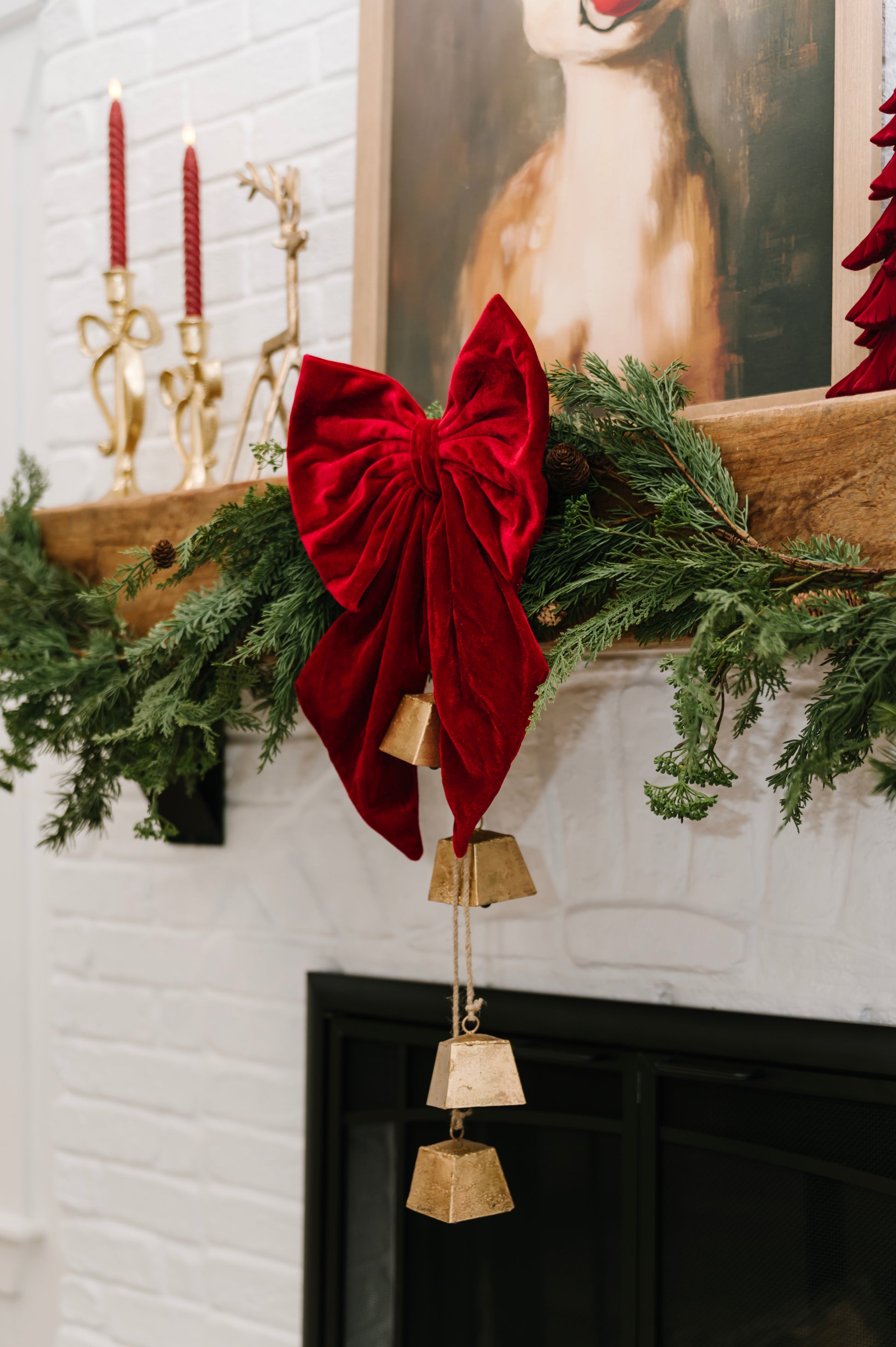 Large Red Velvet Bow