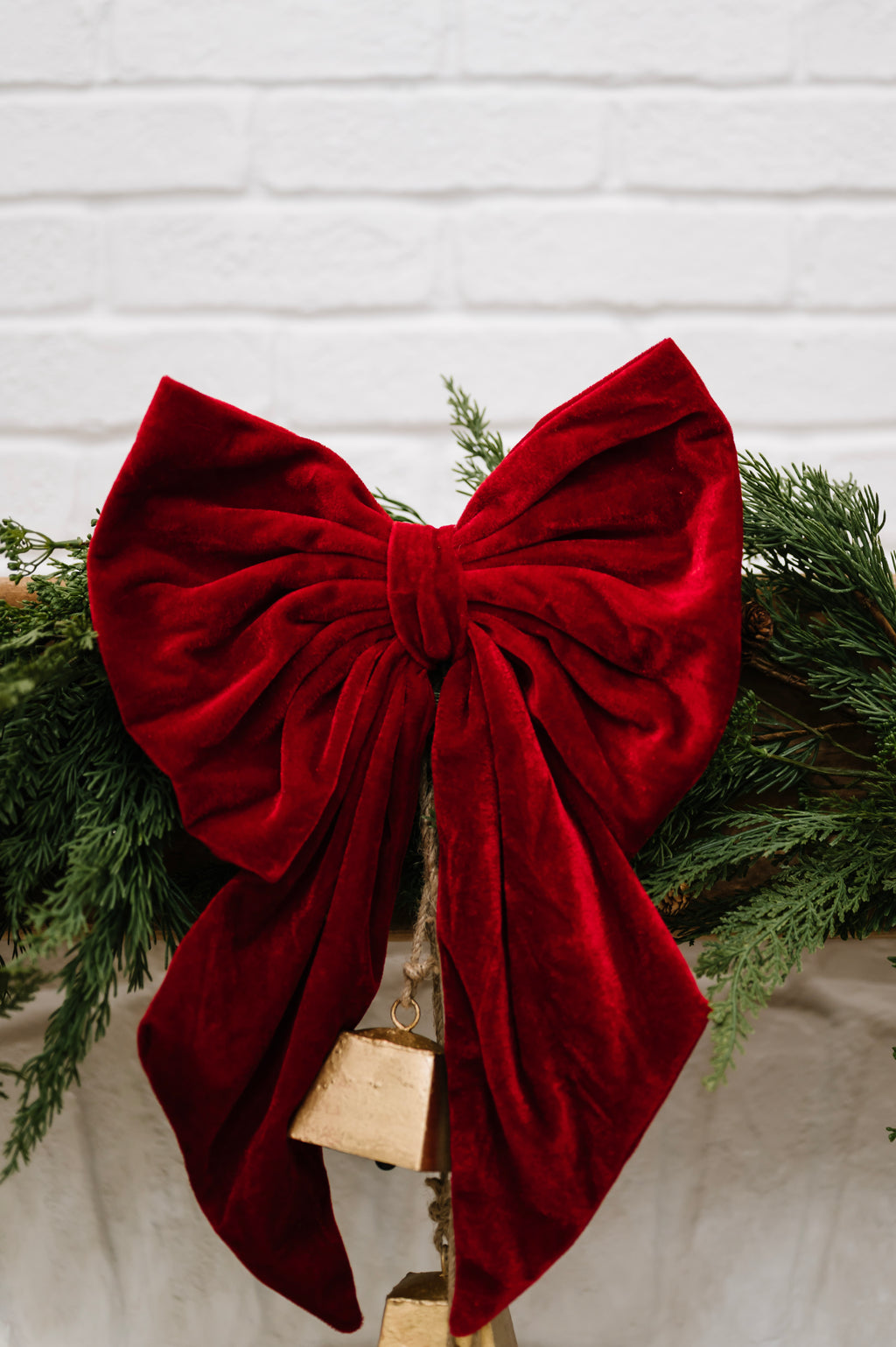 Large Red Velvet Bow