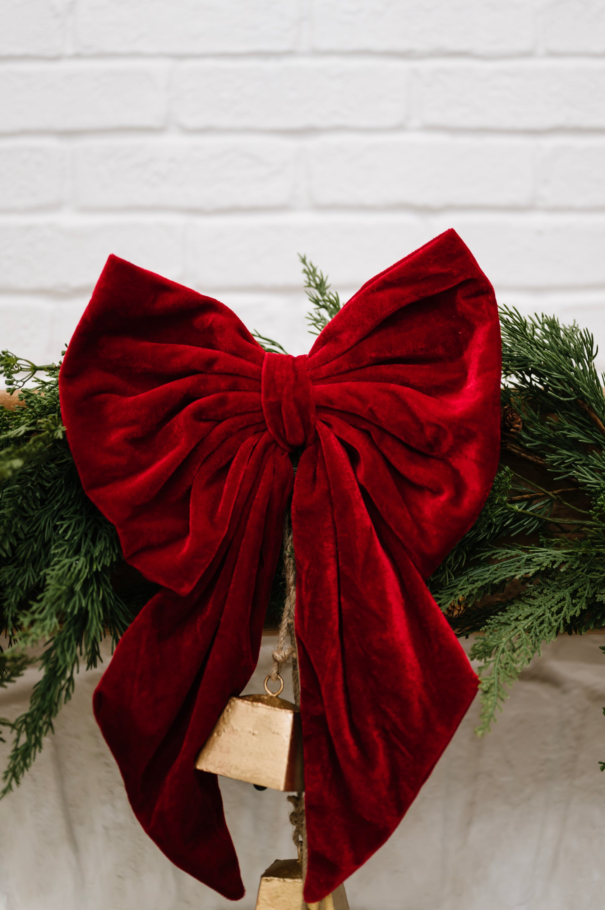 Large Red Velvet Bow